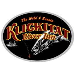 A logo of the klickitat river inn.